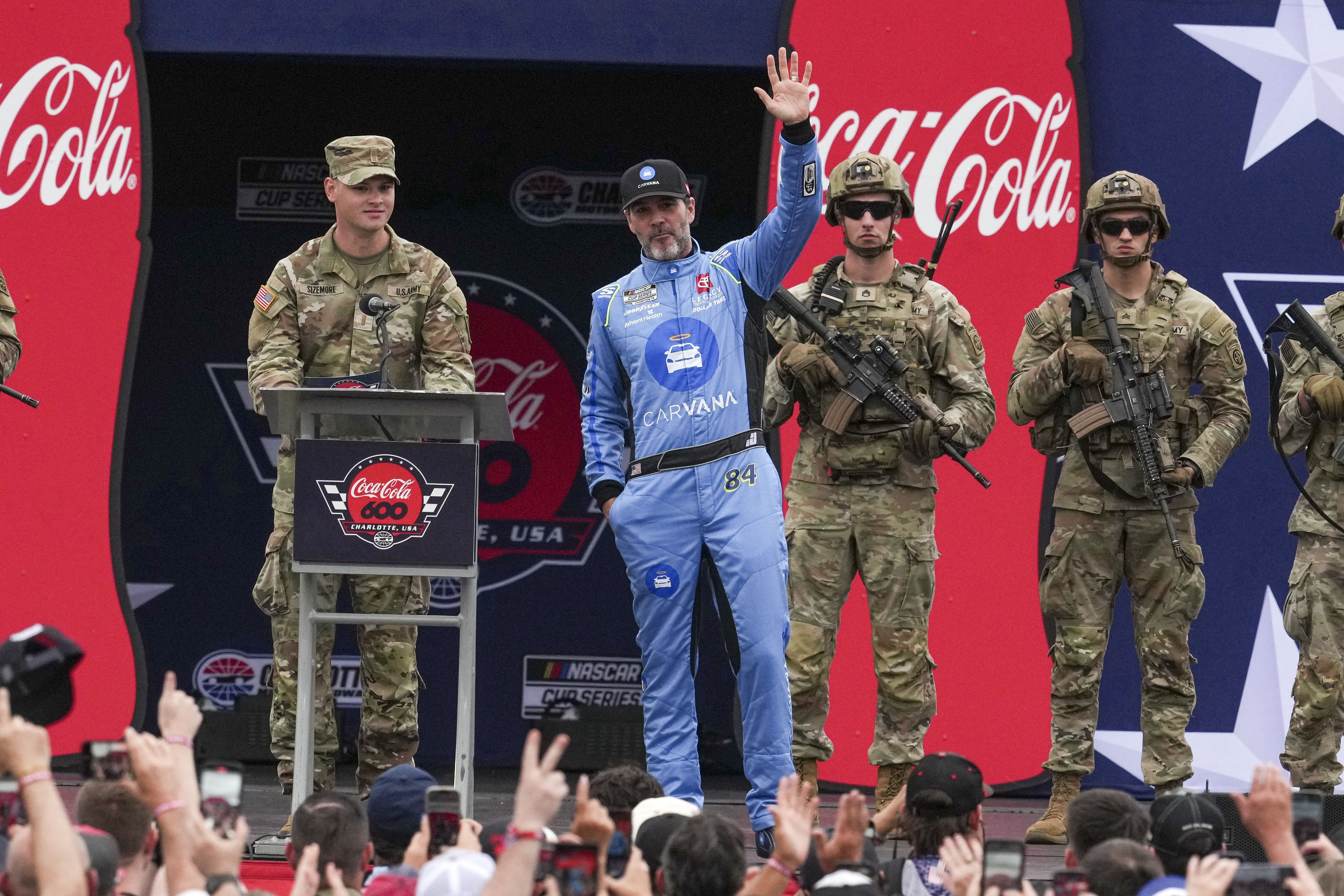 Jimmie Johnson at the Coca-Cola 600 - Source: Imagn
